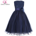 Grace Karin Ärmelloses Sequined Blumenmädchen Prinzessin Brautjungfer Hochzeit Festzug Party Kleid 2 ~ 12 Jahre CL008940-5